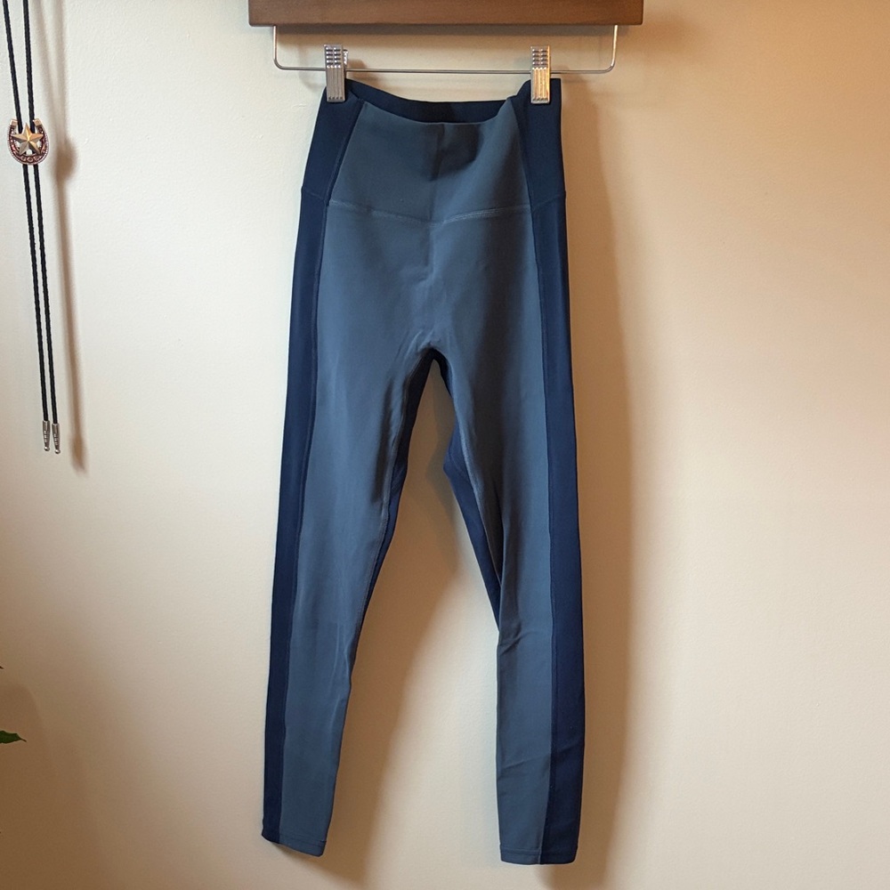 Athleta Two-Tone Blue Leggings